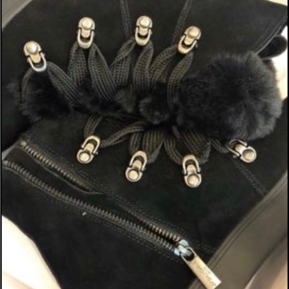 JSLIDES WINTER BOOTIES BLACK WITH FUR - Picture 7 of 8